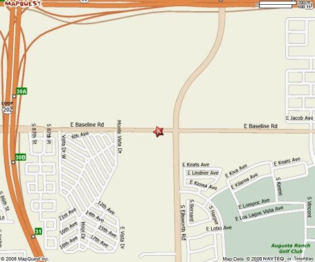 This is a map of Jake's Pizza.